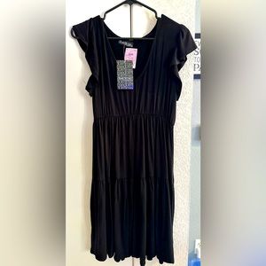 Due Time maternity black dress M